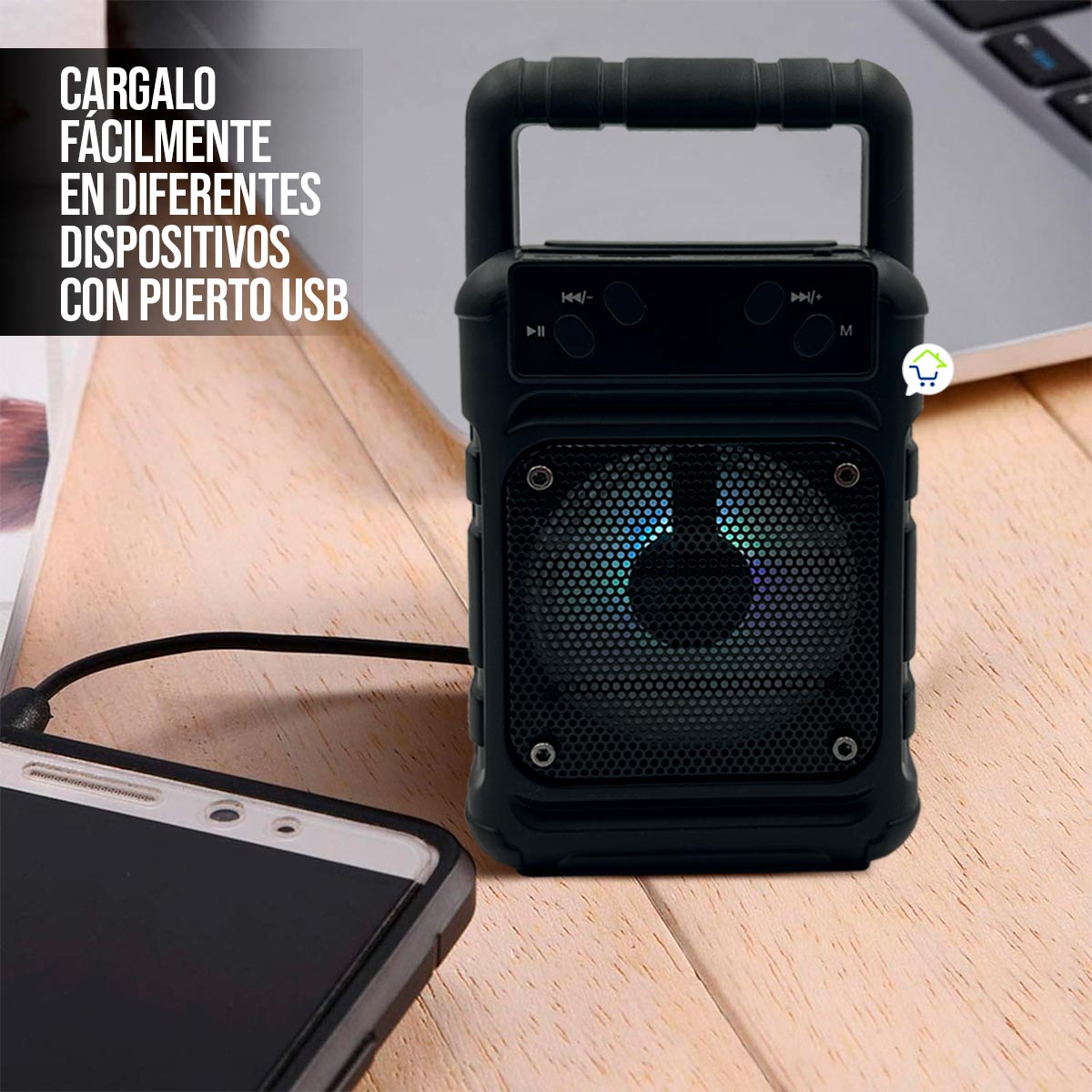 Miniatura 3 de Parlante Bluetooth RGB GTS1361